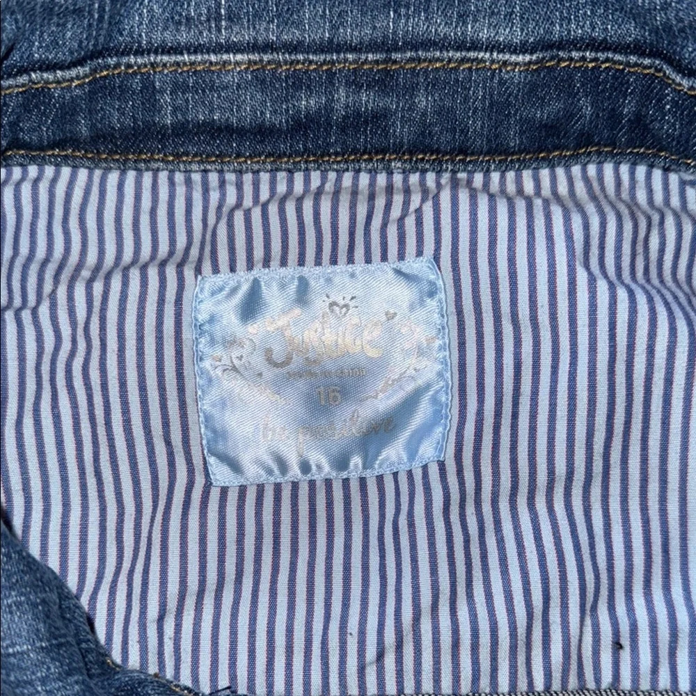 Justice Blue Cropped Jean Jacket‎